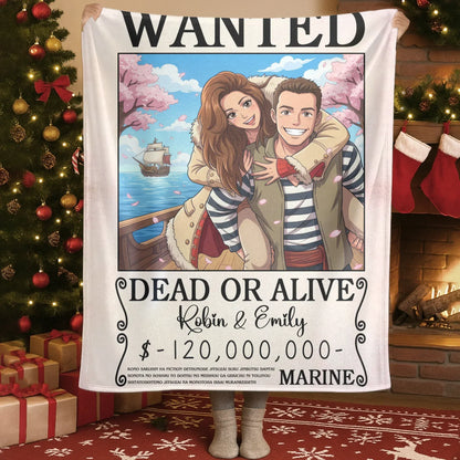 Personalized Blankets You And I, Lost In A Dreamy Animated World - Personalized Couple Photo Custom Blanket