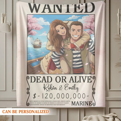 Personalized Blankets You And I, Lost In A Dreamy Animated World - Personalized Couple Photo Custom Blanket