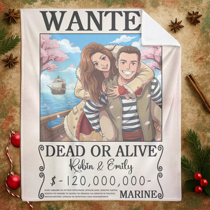 Personalized Blankets You And I, Lost In A Dreamy Animated World - Personalized Couple Photo Custom Blanket