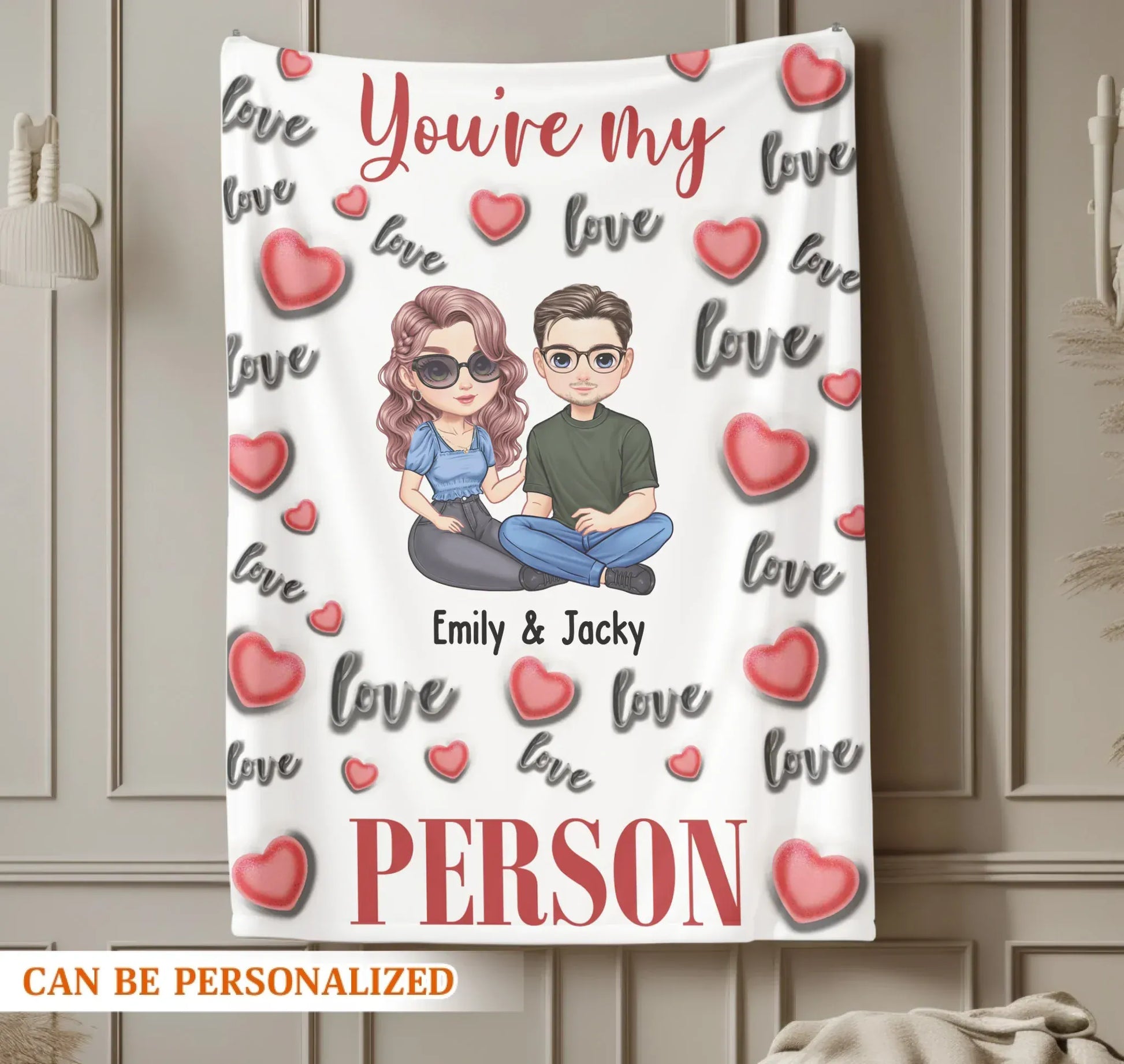 Personalized Blankets Here's To Being My Emergency Contact - Personalized Couple Custom Blanket