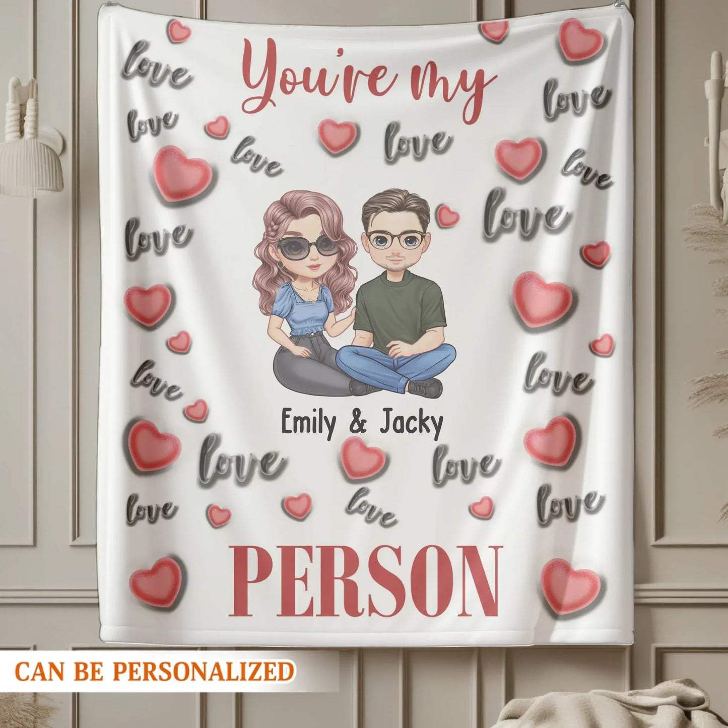 Personalized Blankets Here's To Being My Emergency Contact - Personalized Couple Custom Blanket
