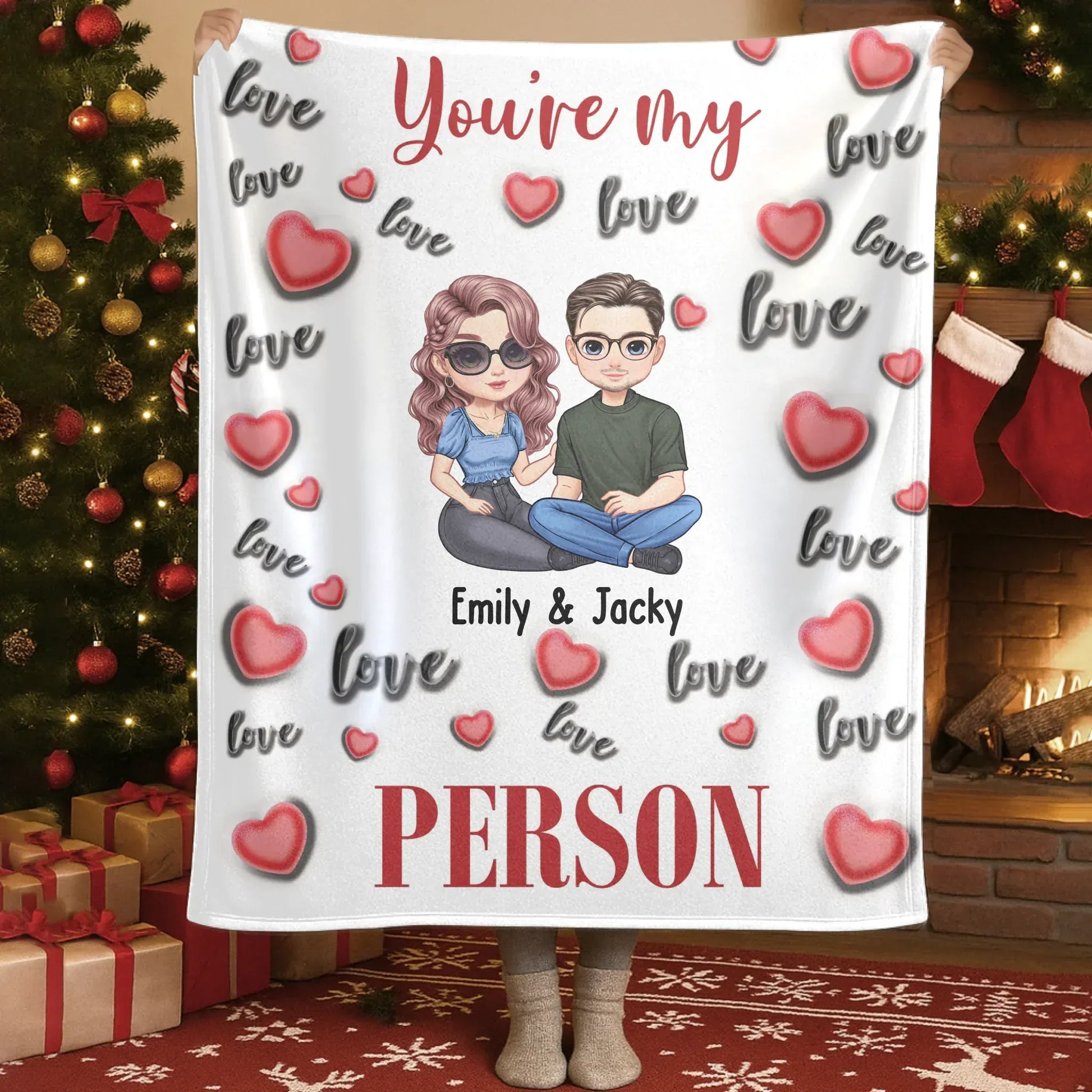 Personalized Blankets Here's To Being My Emergency Contact - Personalized Couple Custom Blanket