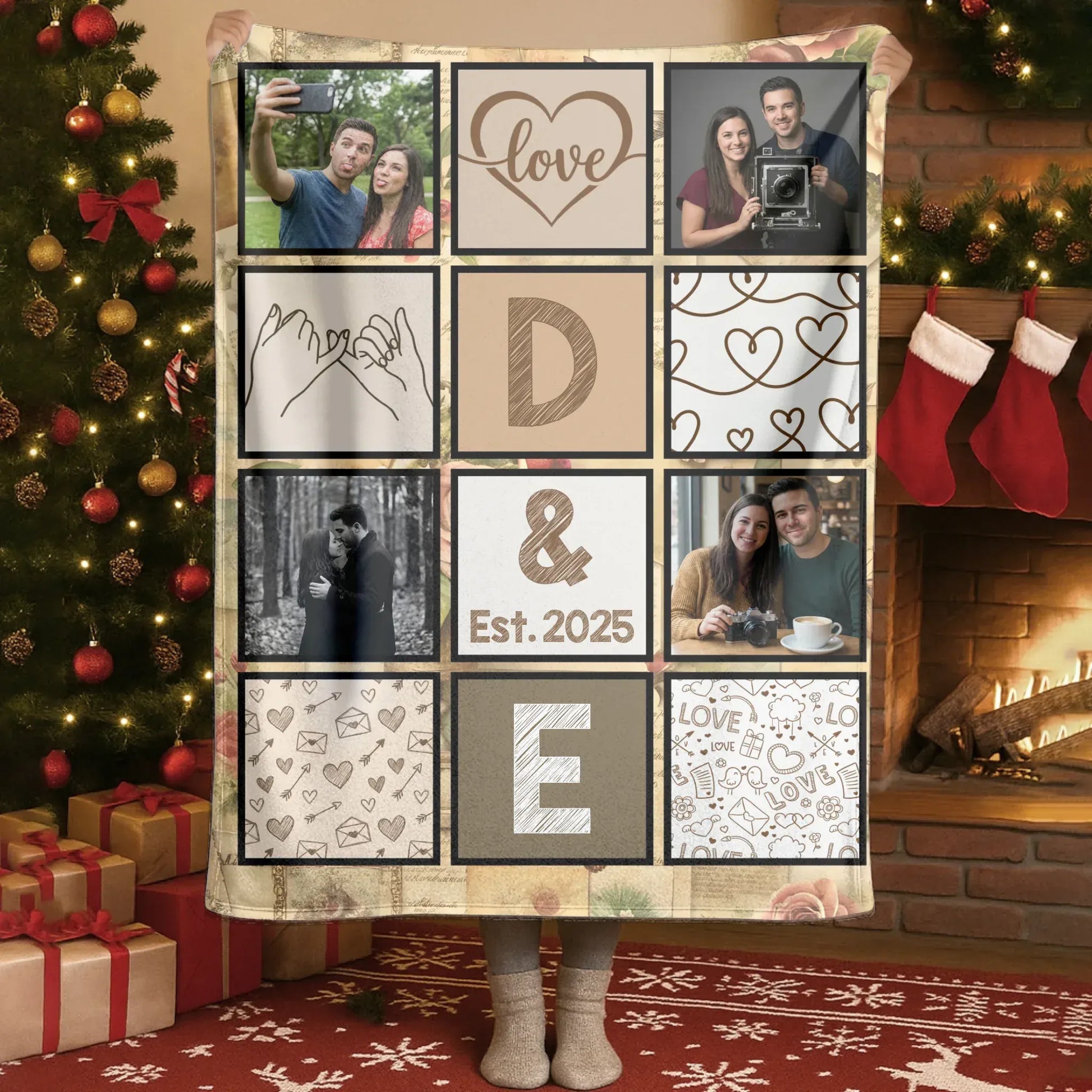 Personalized Blankets Blanket - TD / White / 30x40in / 76x101cm In All The World, There Is No Heart For Me Like Yours - Personalized Couple Photo Custom Blanket