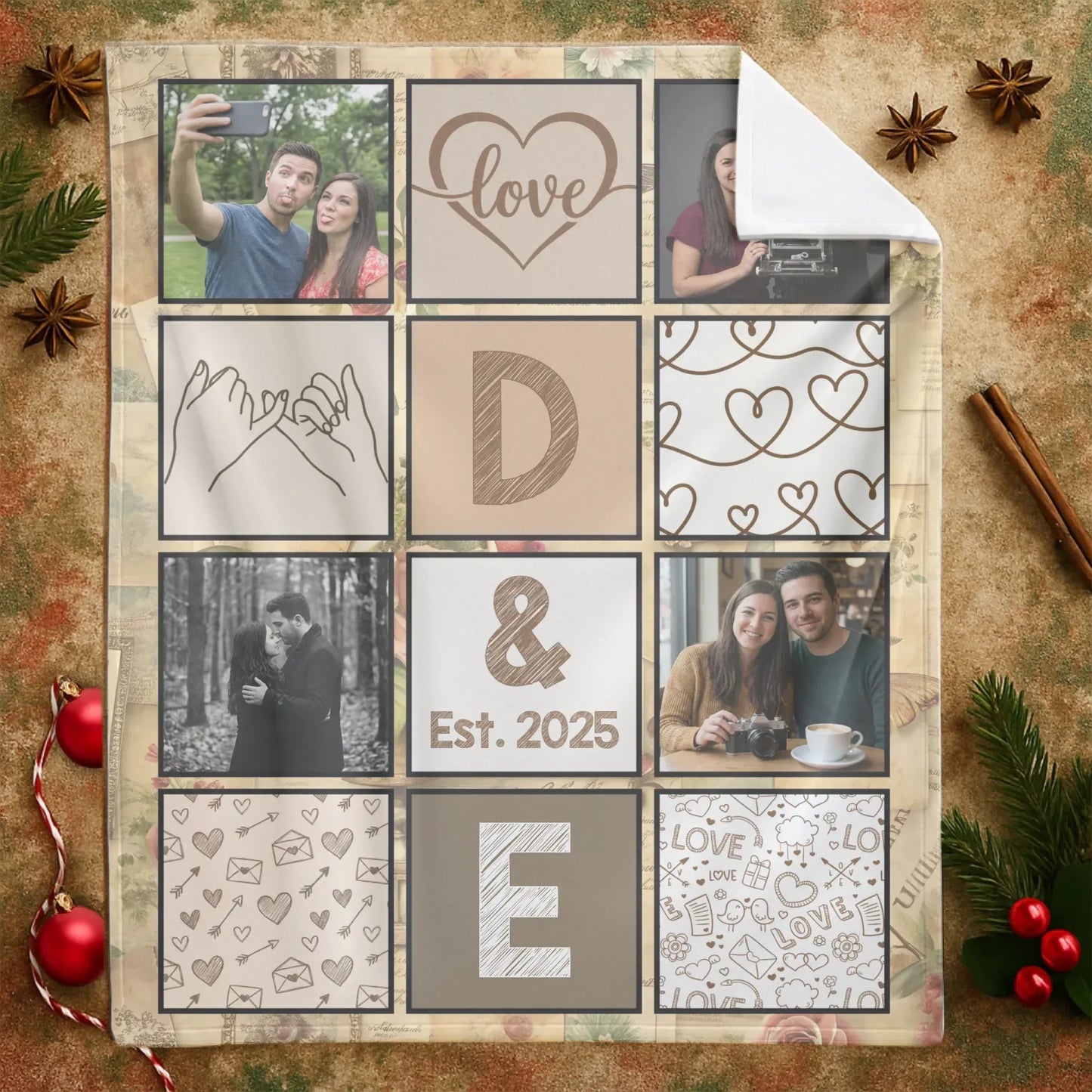 Personalized Blankets In All The World, There Is No Heart For Me Like Yours - Personalized Couple Photo Custom Blanket