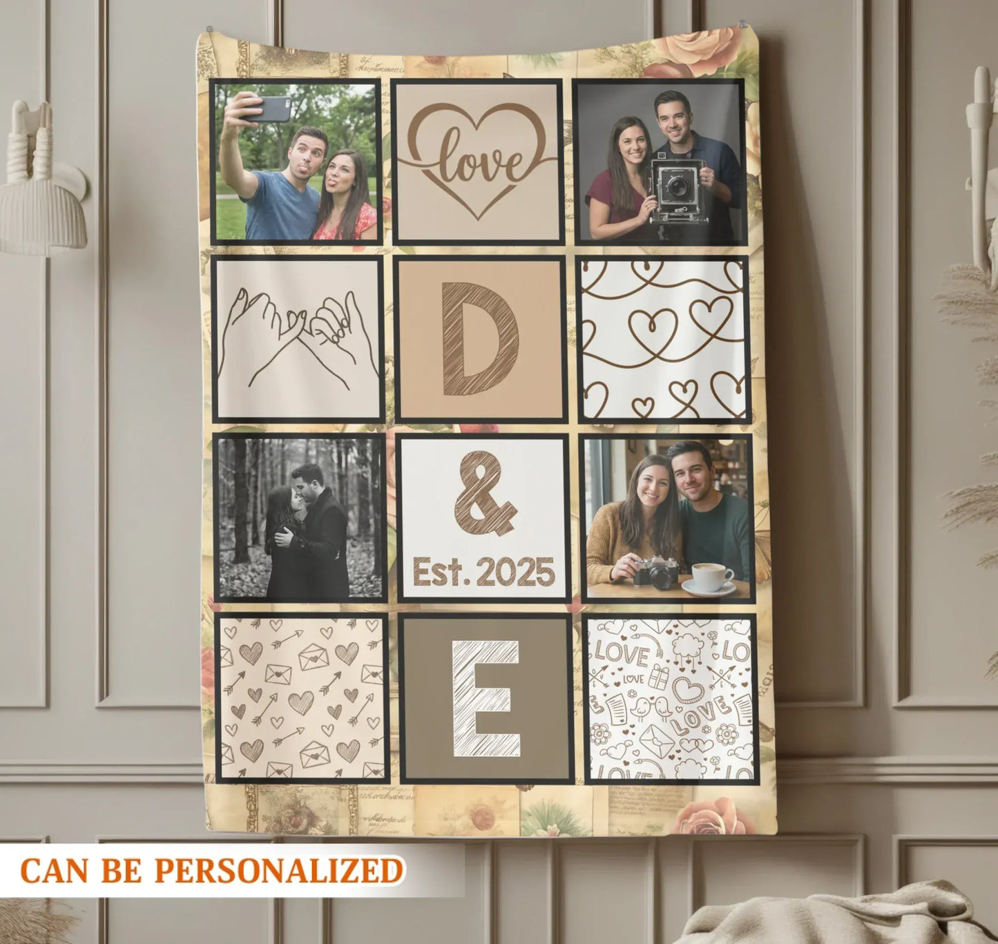Personalized Blankets In All The World, There Is No Heart For Me Like Yours - Personalized Couple Photo Custom Blanket
