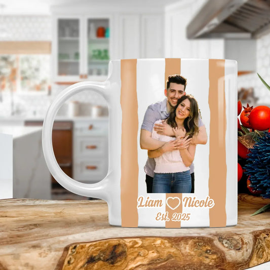 Personalized Mugs MUG - TD / WHITE / 11oz You're My Person, My Partner, My Everything - Personalized Couple Photo Custom Ceramic Mug