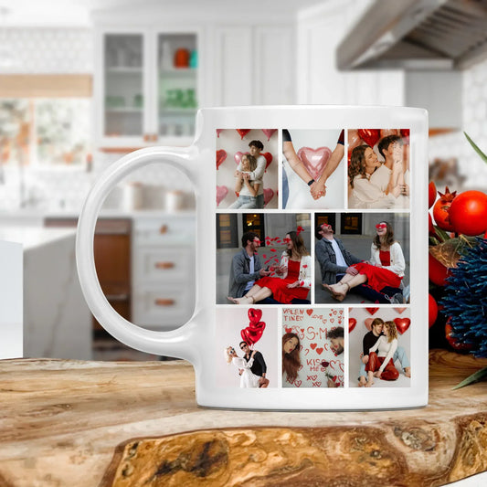 Personalized Mugs MUG - TD / WHITE / 11oz The Best Thing To Hold Onto In Life Is Each Other - Personalized Couple Photo Custom Ceramic Mug