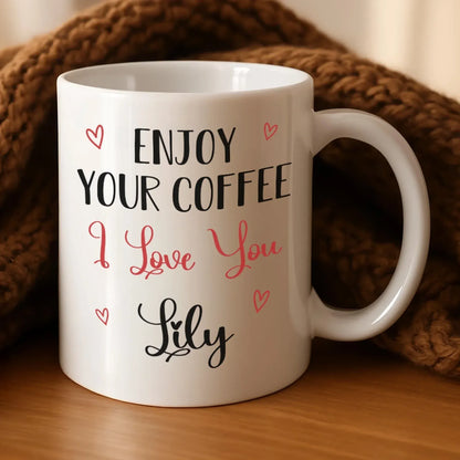 Personalized Mugs I Hope Your Day Is As Nice As My Butt - Personalized Couple On Valentine Custom Ceramic Mug