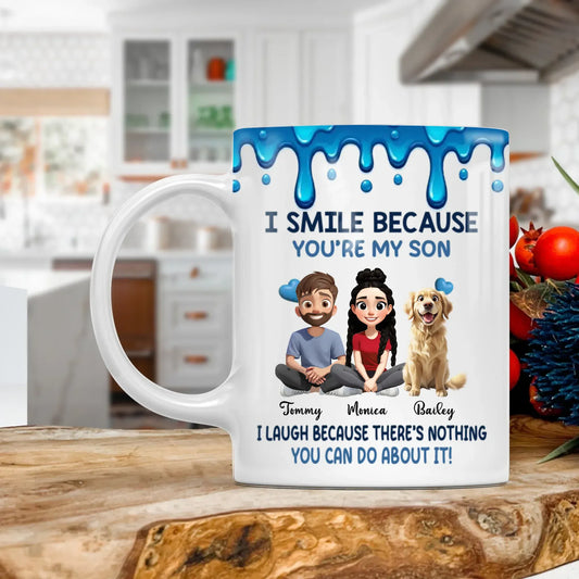 Personalized Mugs MUG - TD / WHITE / 11oz I Laugh Because There's Nothing You Can Do About It - Personalized Mother's Day Custom Ceramic Mug