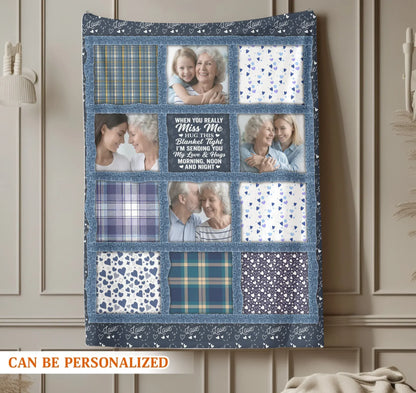 Personalized Blankets Life Doesn't Come With A Manual, It Comes With A Mother - Personalized Mother's Day Photo Custom Blanket