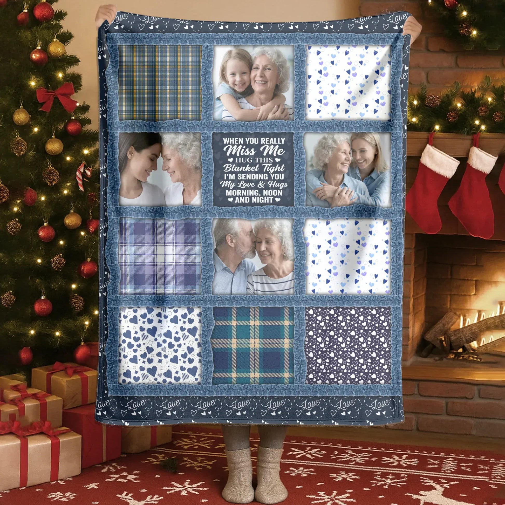 Personalized Blankets Blanket - TD / White / 30x40in / 76x101cm Life Doesn't Come With A Manual, It Comes With A Mother - Personalized Mother's Day Photo Custom Blanket