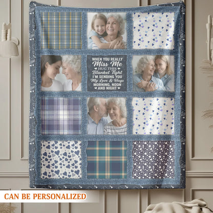 Personalized Blankets Life Doesn't Come With A Manual, It Comes With A Mother - Personalized Mother's Day Photo Custom Blanket