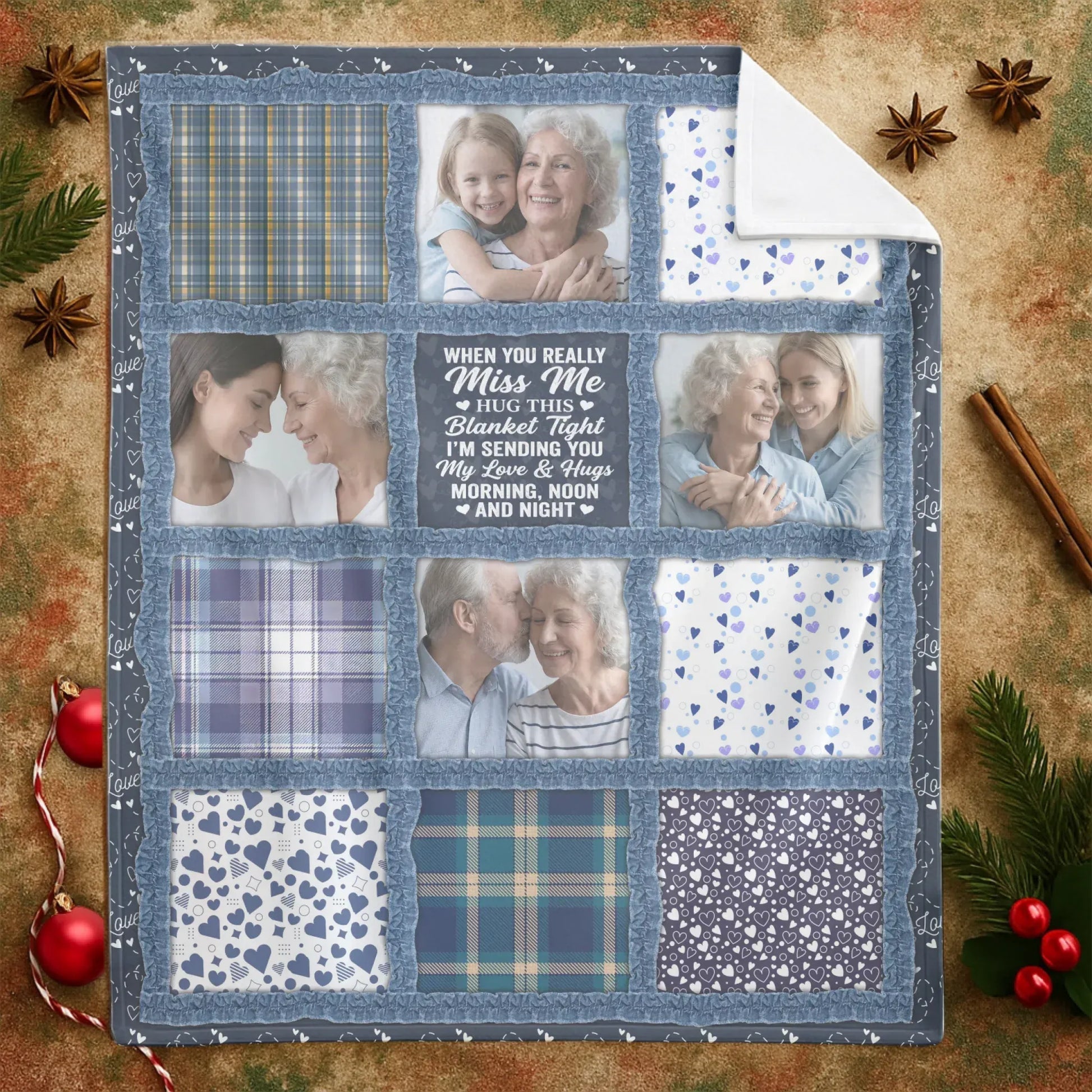 Personalized Blankets Life Doesn't Come With A Manual, It Comes With A Mother - Personalized Mother's Day Photo Custom Blanket