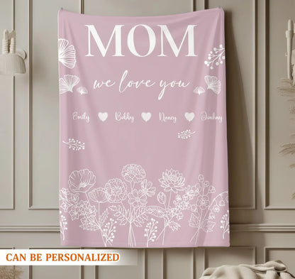 Personalized Blankets Motherhood, All Love Begins And Ends There - Personalized Mother's Day Custom Ceramic Mug
