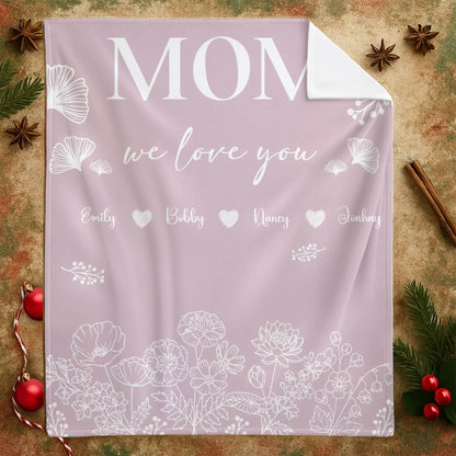 Personalized Blankets Motherhood, All Love Begins And Ends There - Personalized Mother's Day Custom Ceramic Mug