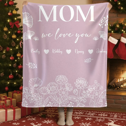 Personalized Blankets Motherhood, All Love Begins And Ends There - Personalized Mother's Day Custom Ceramic Mug