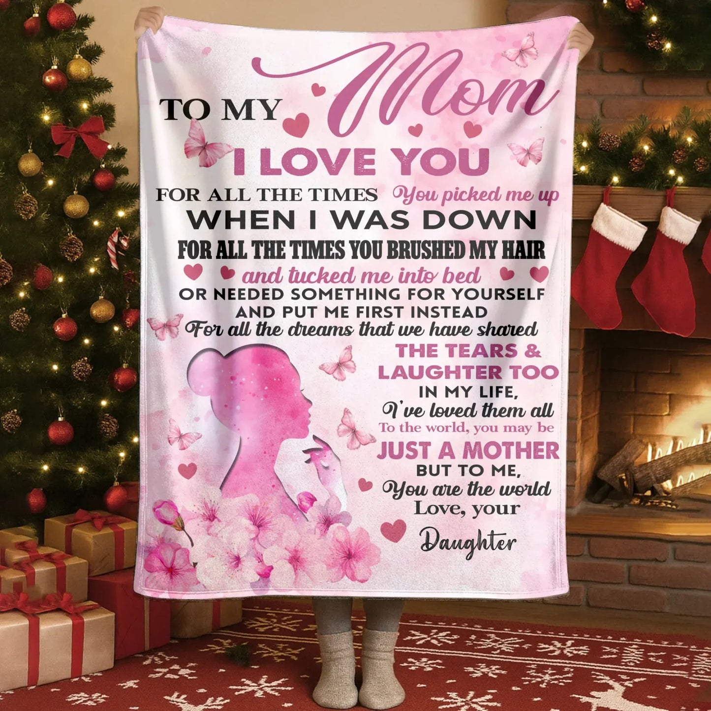 Personalized Blankets Blanket - TD / White / 30x40in / 76x101cm There Is No Influence So Powerful As That Of The Mother - Personalized Mother's Day Custom Ceramic Mug