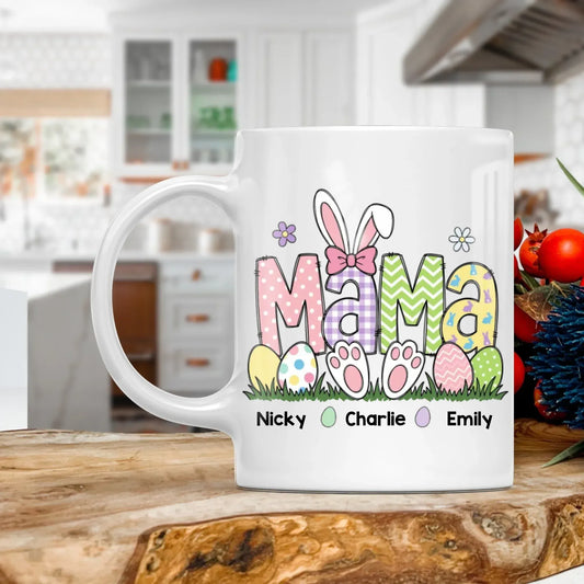Personalized Mugs MUG - TD / WHITE / 11oz Being A Dog Mom Is My Happy Ever After - Personalized Easter Day Custom Ceramic Mug