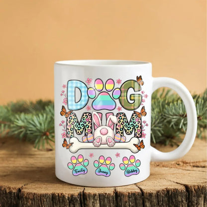 Personalized Mugs My Kids Have Fur And Four Paws - Personalized Easter Day Custom Ceramic Mug