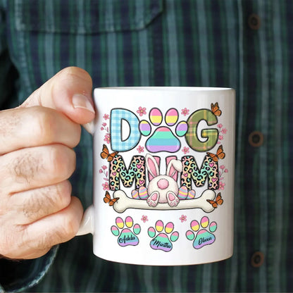 Personalized Mugs My Kids Have Fur And Four Paws - Personalized Easter Day Custom Ceramic Mug