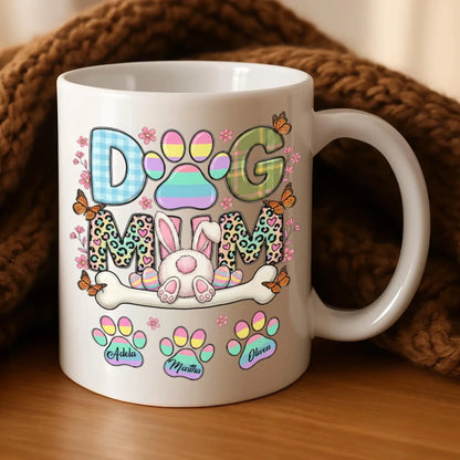Personalized Mugs My Kids Have Fur And Four Paws - Personalized Easter Day Custom Ceramic Mug