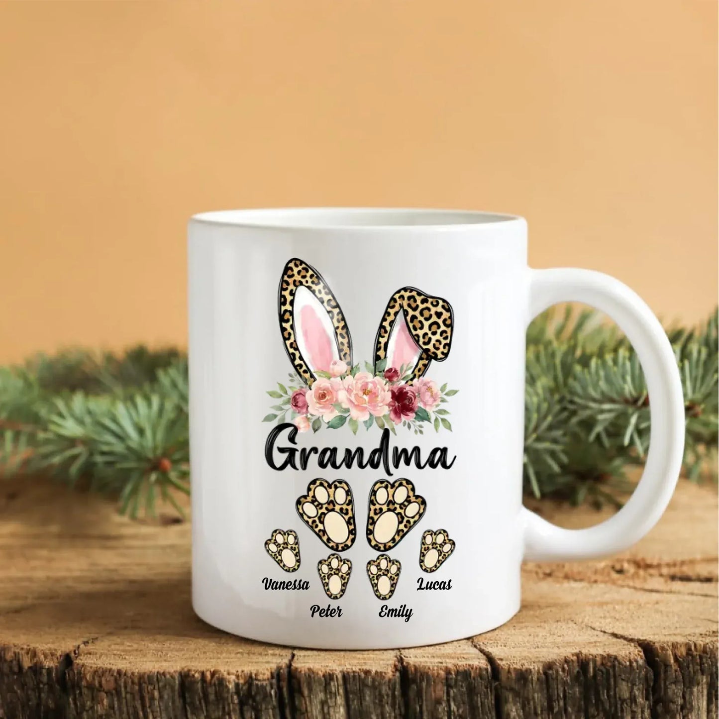 Personalized Mugs A Grandmother's Love Is Forever And Always - Personalized Easter Day Custom Ceramic Mug