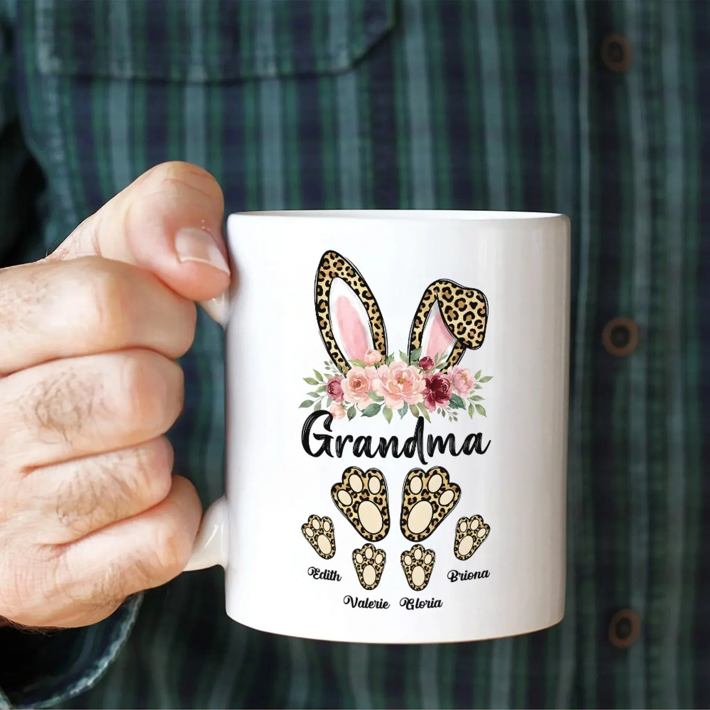 Personalized Mugs A Grandmother's Love Is Forever And Always - Personalized Easter Day Custom Ceramic Mug