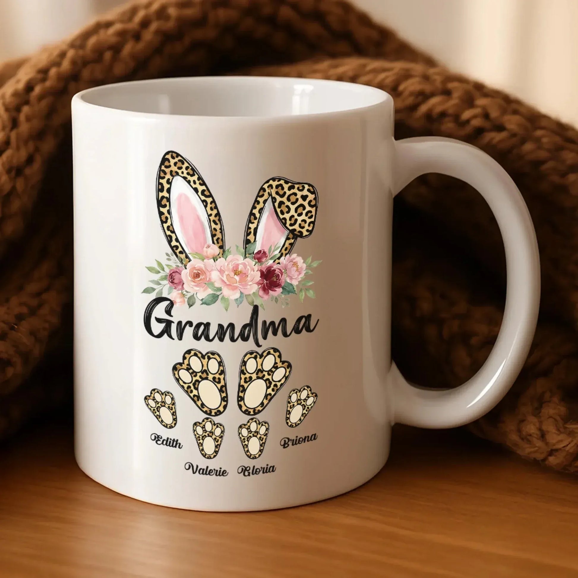 Personalized Mugs A Grandmother's Love Is Forever And Always - Personalized Easter Day Custom Ceramic Mug