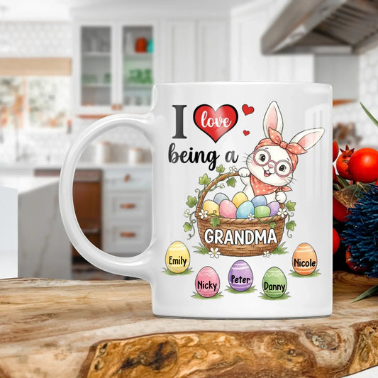Personalized Mugs MUG - TD / WHITE / 11oz Grandmothers Always Have Time To Talk And Make You Feel Special - Personalized Easter Day Custom Ceramic Mug
