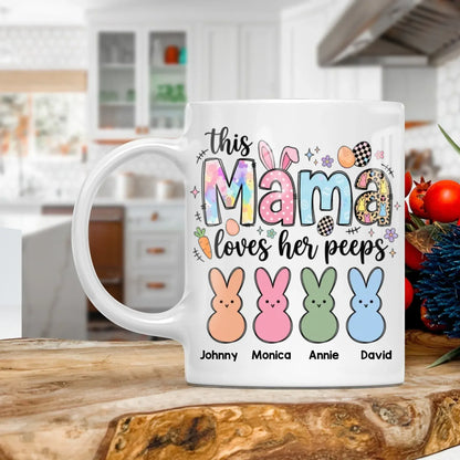 Personalized Mugs MUG - TD / WHITE / 11oz All That I Am, Or Ever Hope To Be, I Owe To My Angel Mother - Personalized Easter Day Custom Ceramic Mug