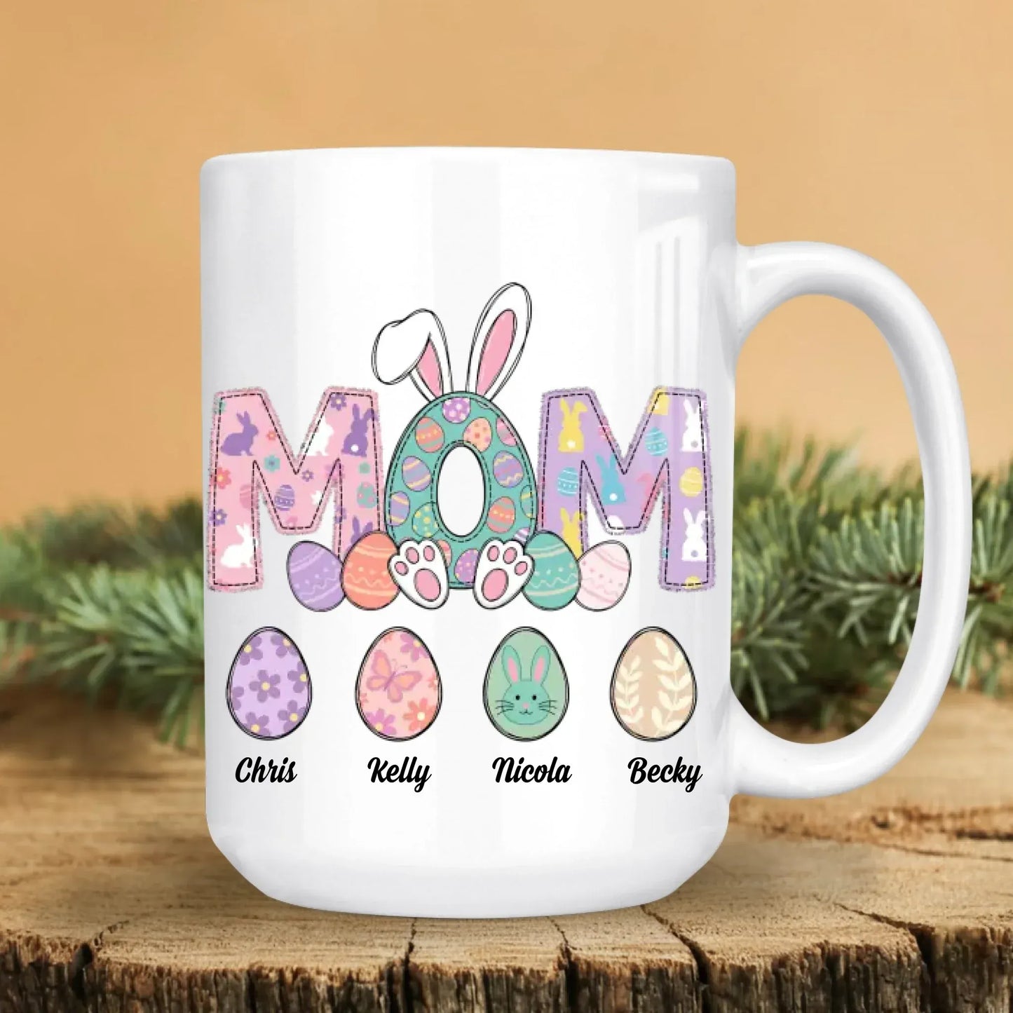 Personalized Mugs A Mother's Arms Are Made Of Tenderness And Children Sleep Soundly In Them - Personalized Easter Day Custom Ceramic Mug