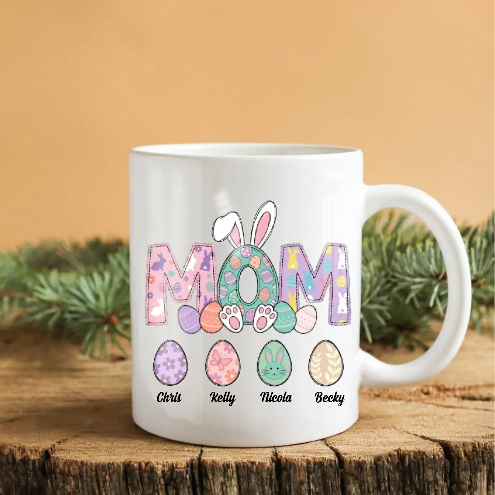 Personalized Mugs A Mother's Arms Are Made Of Tenderness And Children Sleep Soundly In Them - Personalized Easter Day Custom Ceramic Mug