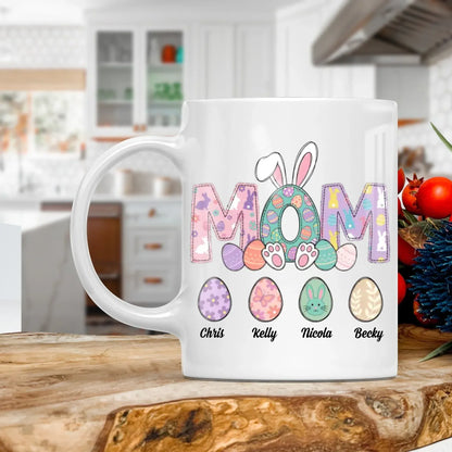 Personalized Mugs MUG - TD / WHITE / 11oz A Mother's Arms Are Made Of Tenderness And Children Sleep Soundly In Them - Personalized Easter Day Custom Ceramic Mug