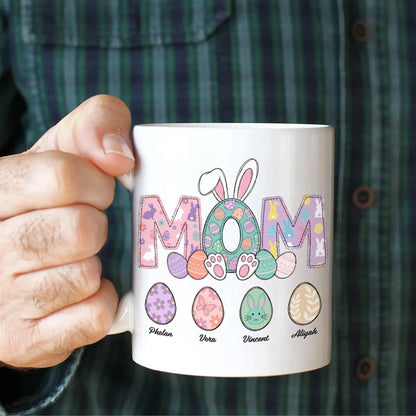 Personalized Mugs A Mother's Arms Are Made Of Tenderness And Children Sleep Soundly In Them - Personalized Easter Day Custom Ceramic Mug