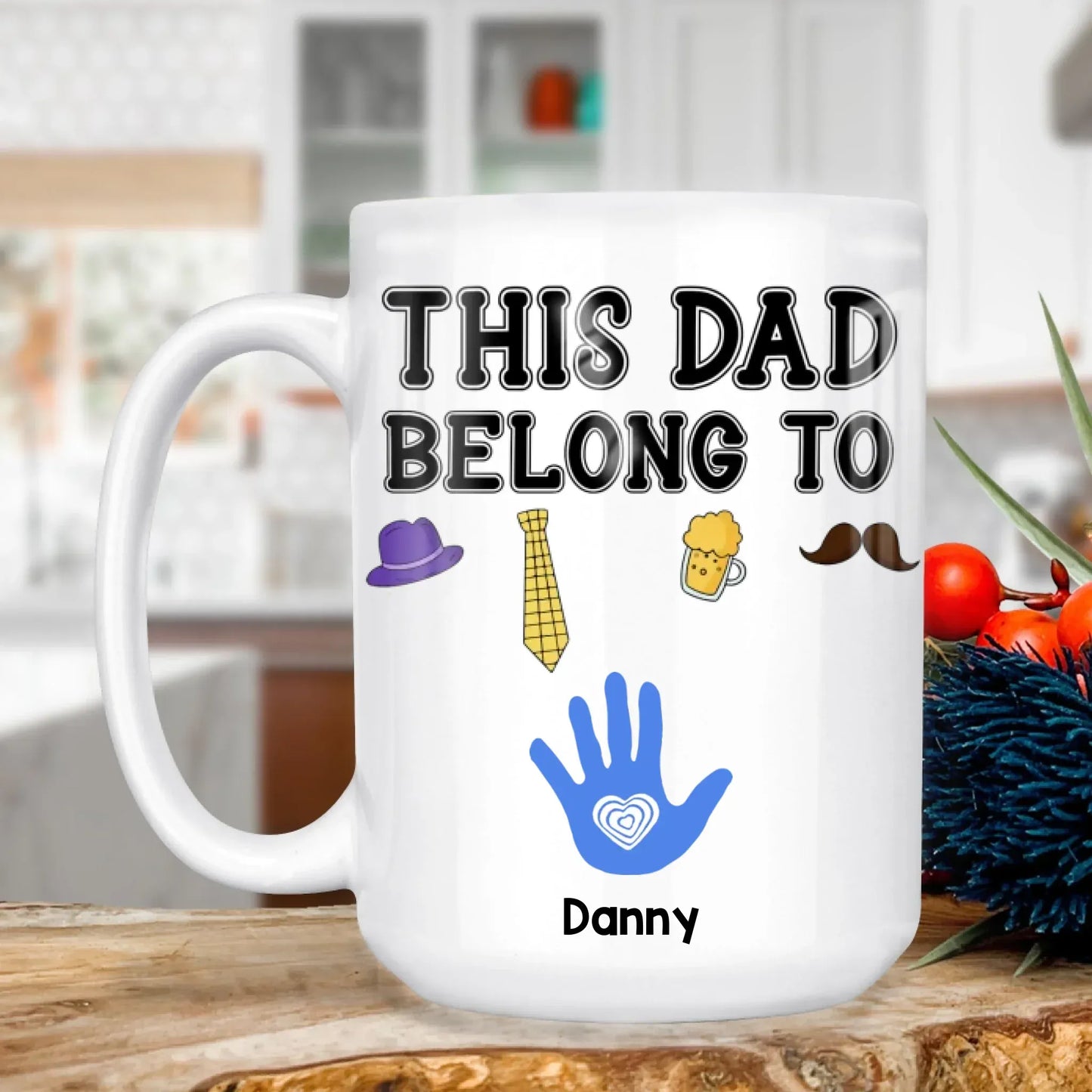 Personalized Mugs MUG - TD / WHITE / 15oz A Father Is Someone You Look Up To No Matter How Tall You Grow - Personalized Father's Day Custom Ceramic Mug
