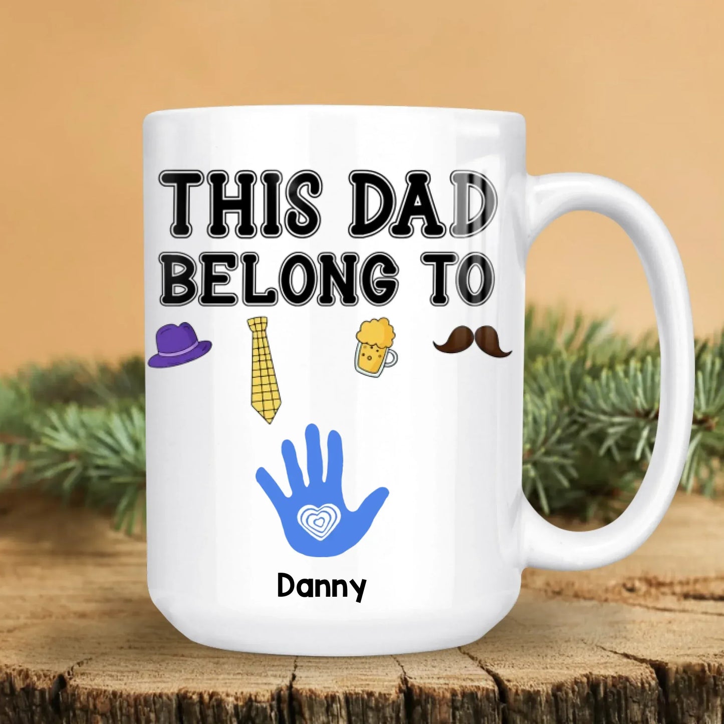 Personalized Mugs A Father Is Someone You Look Up To No Matter How Tall You Grow - Personalized Father's Day Custom Ceramic Mug