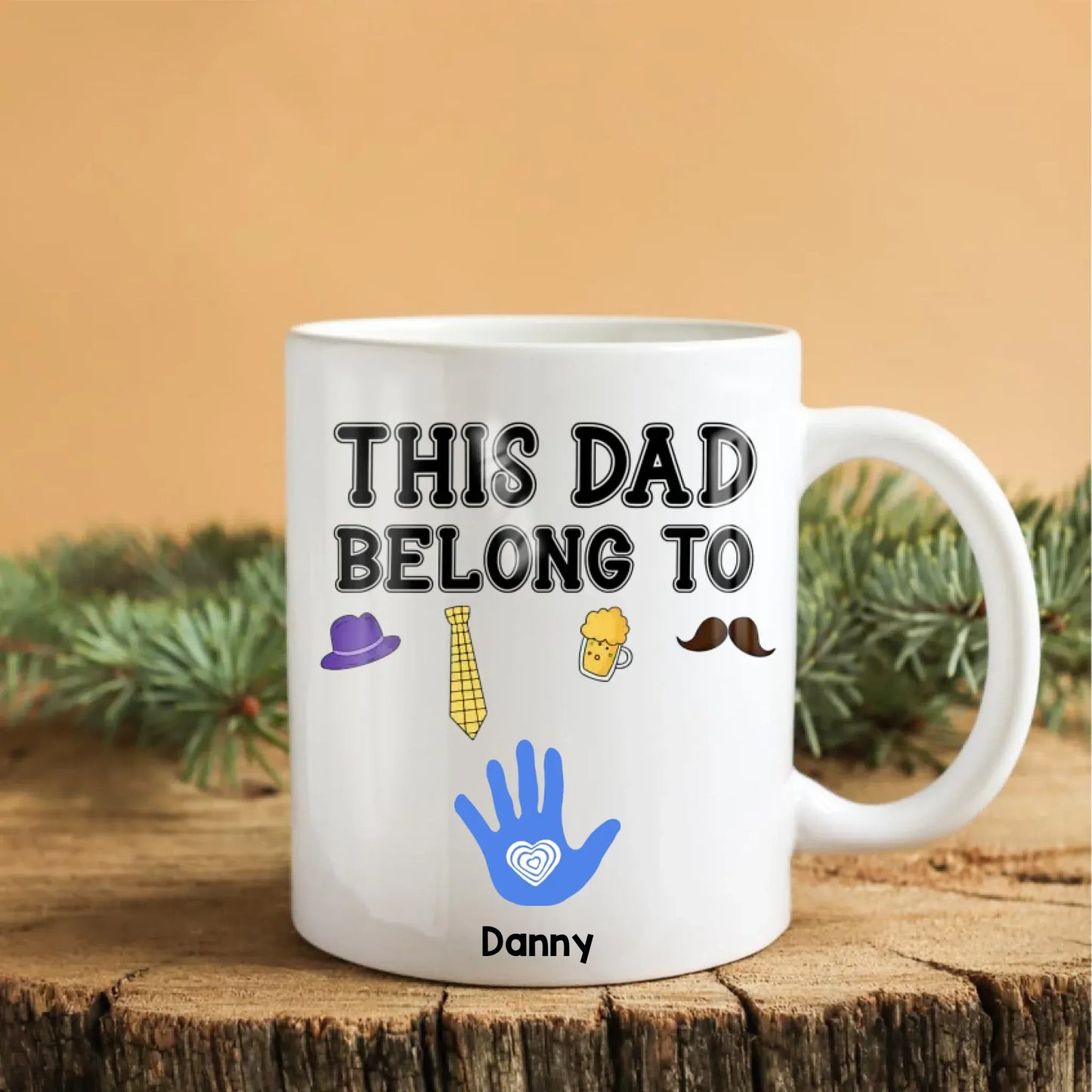 Personalized Mugs A Father Is Someone You Look Up To No Matter How Tall You Grow - Personalized Father's Day Custom Ceramic Mug
