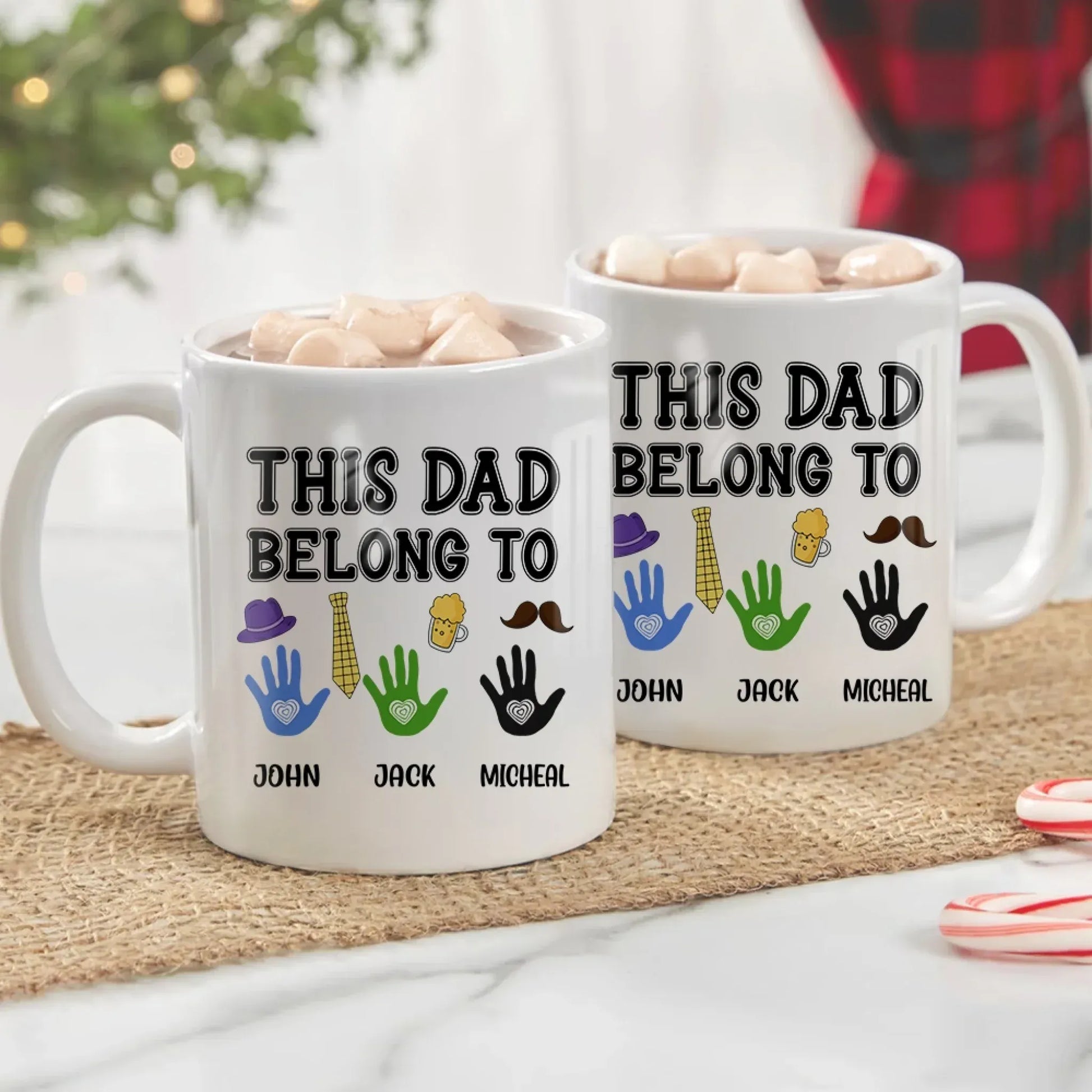 Personalized Mugs A Father Is Someone You Look Up To No Matter How Tall You Grow - Personalized Father's Day Custom Ceramic Mug