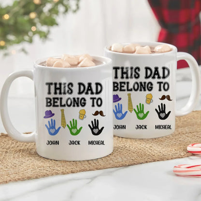 Personalized Mugs A Father Is Someone You Look Up To No Matter How Tall You Grow - Personalized Father's Day Custom Ceramic Mug