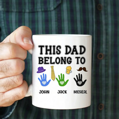 Personalized Mugs A Father Is Someone You Look Up To No Matter How Tall You Grow - Personalized Father's Day Custom Ceramic Mug