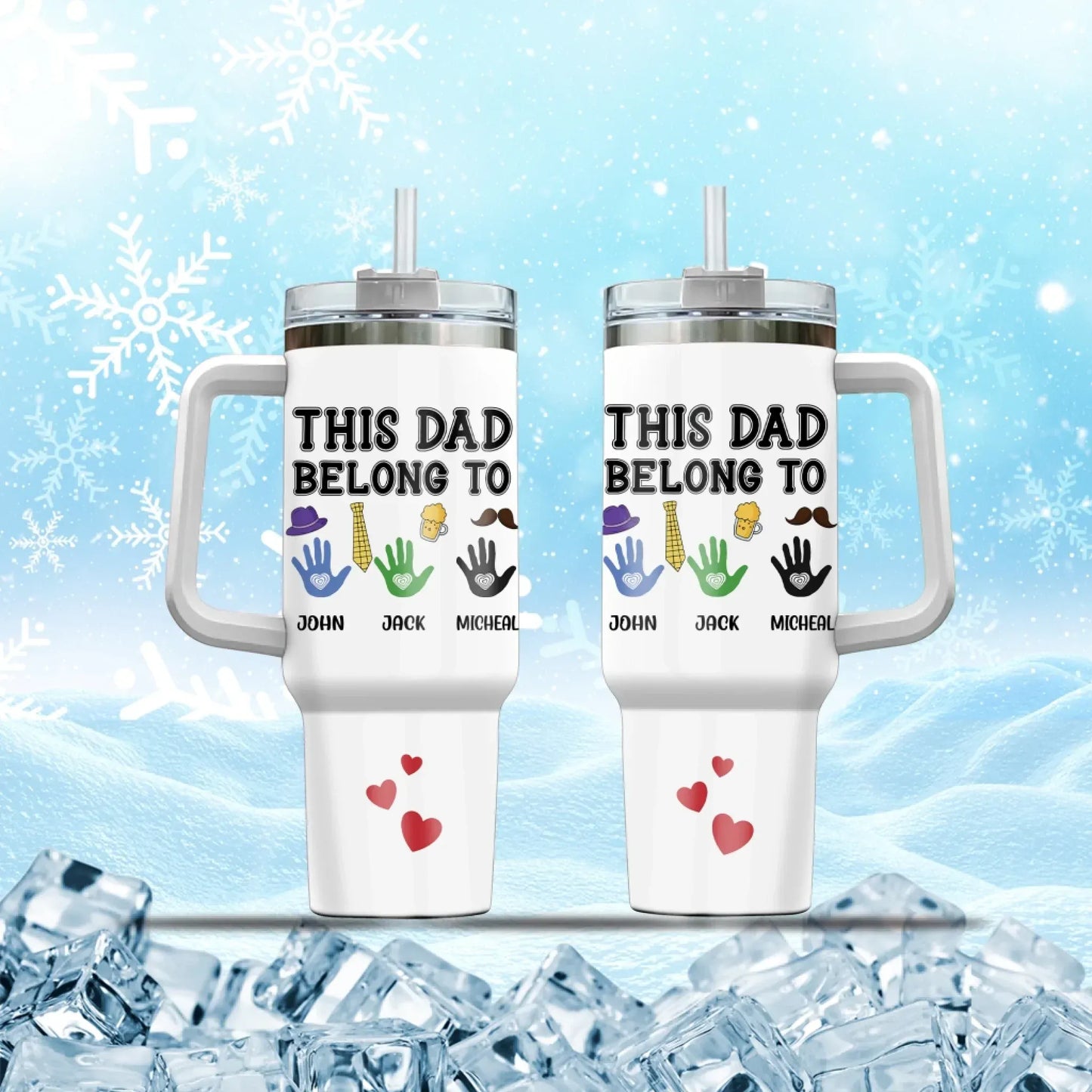 Personalized Tumblers A Father Is Someone You Look Up To No Matter How Tall You Grow - Personalized Father's Day Custom Tumbler