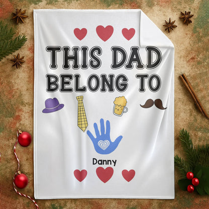 Personalized Blankets A Father Is Someone You Look Up To No Matter How Tall You Grow - Personalized Father's Day Custom Blanket