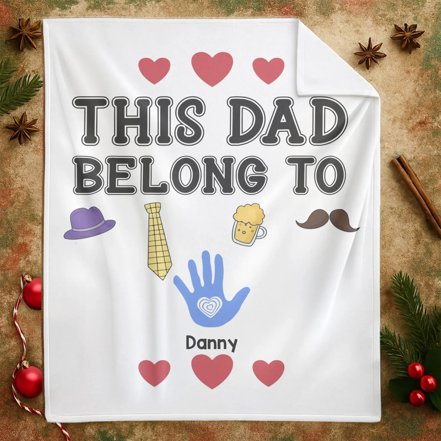 Personalized Blankets A Father Is Someone You Look Up To No Matter How Tall You Grow - Personalized Father's Day Custom Blanket