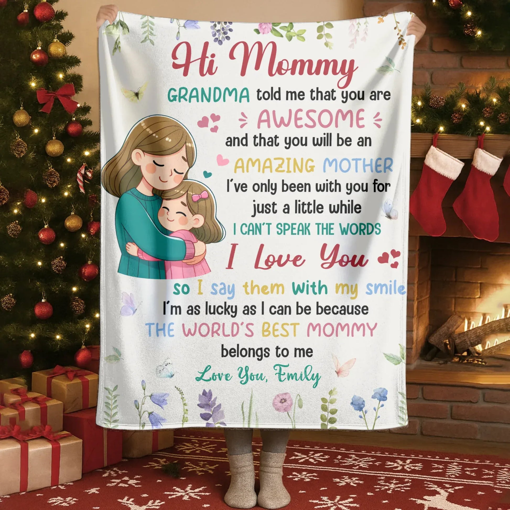 Personalized Blankets Blanket - TD / White / 30x40in / 76x101cm A Mother Is Always The Beginning, She Is How Things Begin - Personalized Mother's Day Custom Blanket