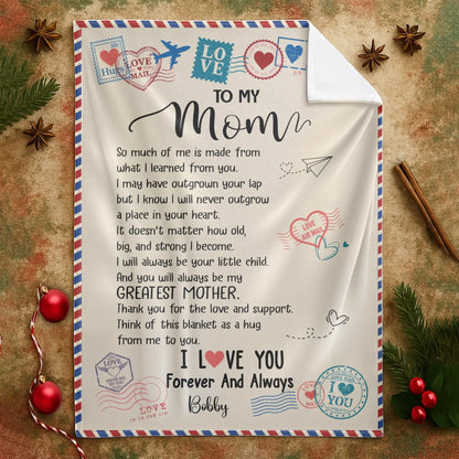 Personalized Blankets A Mother's Love Is Like A Compass That Guides Us Through Life's Journey - Personalized Mother's Day Custom Blanket