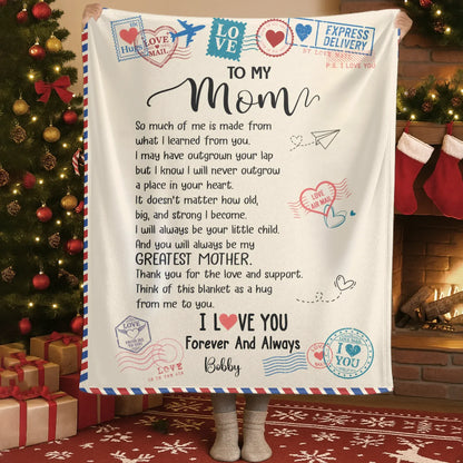 Personalized Blankets A Mother's Love Is Like A Compass That Guides Us Through Life's Journey - Personalized Mother's Day Custom Blanket