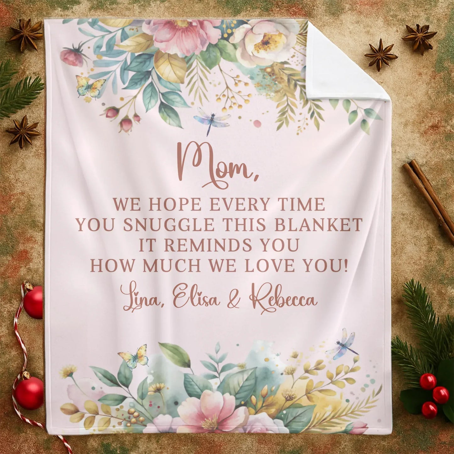 Personalized Blankets We Hope Every Time You Snuggle This Blanket, It Reminds You How Much We Love You - Personalized Mother's Day Custom Blanket