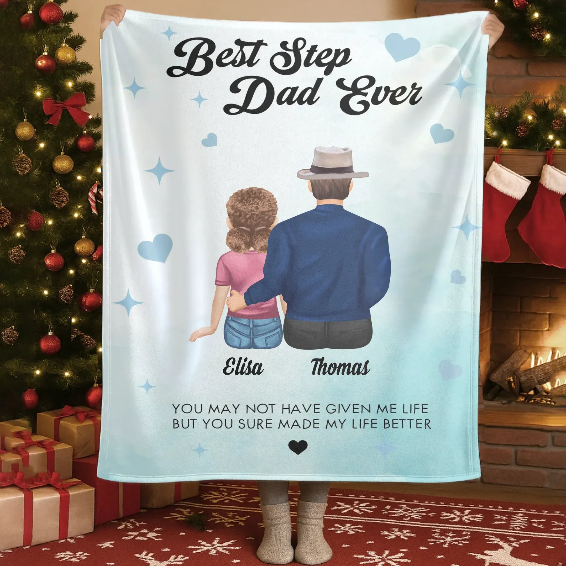 Personalized Blankets You May Not Have Given Me Life, But You Sure Made My Life Better - Personalized Father's Day Custom Blanket