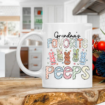 Personalized Mugs MUG - TD / WHITE / 11oz A Garden Of Love Grows In A Grandmother's Heart - Personalized Easter Day Custom Ceramic Mug