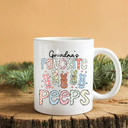 Personalized Mugs A Garden Of Love Grows In A Grandmother's Heart - Personalized Easter Day Custom Ceramic Mug